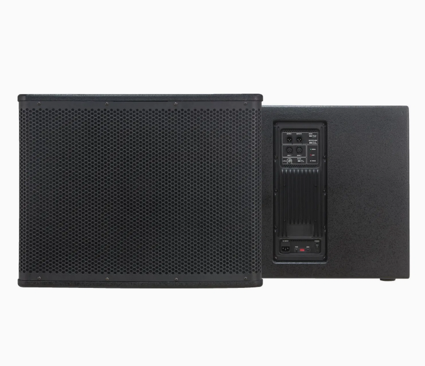 4000W 18-Inch Active Professional PA Subwoofer Speaker with Wooden Cabinet, XLR Output & Built-in Amplifier