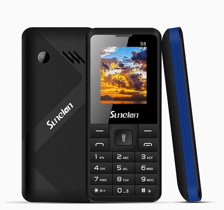Sunelan S8 Dual SIM Feature Phone | 1.8" Display | 1000mAh Battery | Wireless FM | Torch