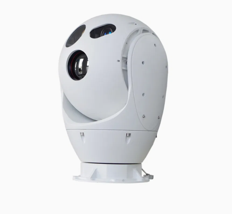 6KM Ship-Mounted Coastal Surveillance Marine Thermal PTZ Camera with Night Vision & Long-Range Target Detection